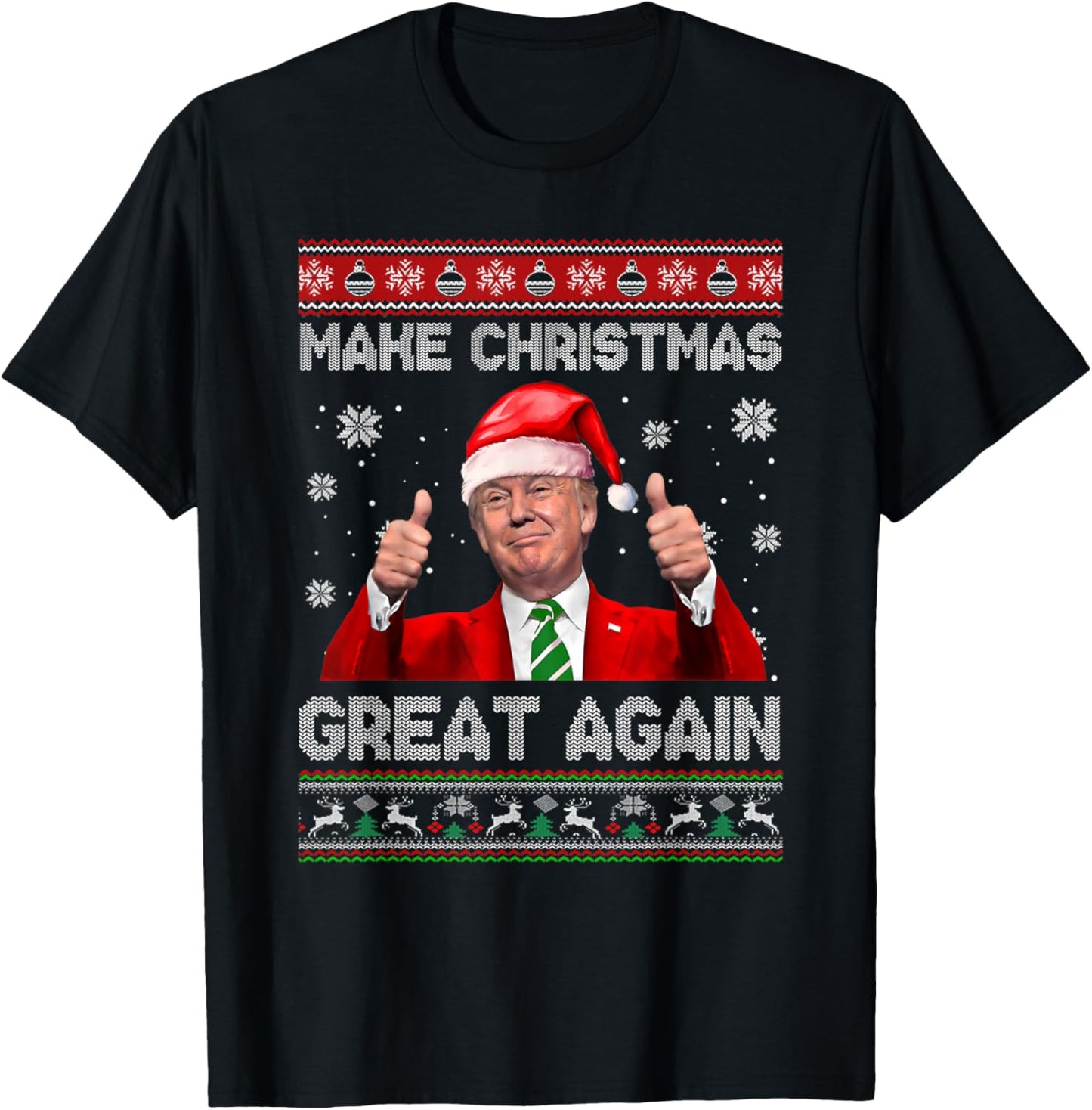 Make Christmas Great Again Xmas Funny Trump Pajamas Ugly