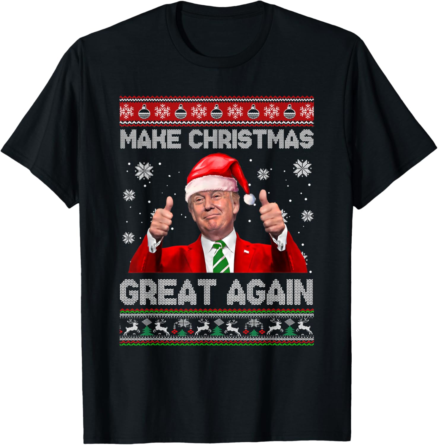 Make Christmas Great Again Xmas Funny Trump Pajamas Ugly