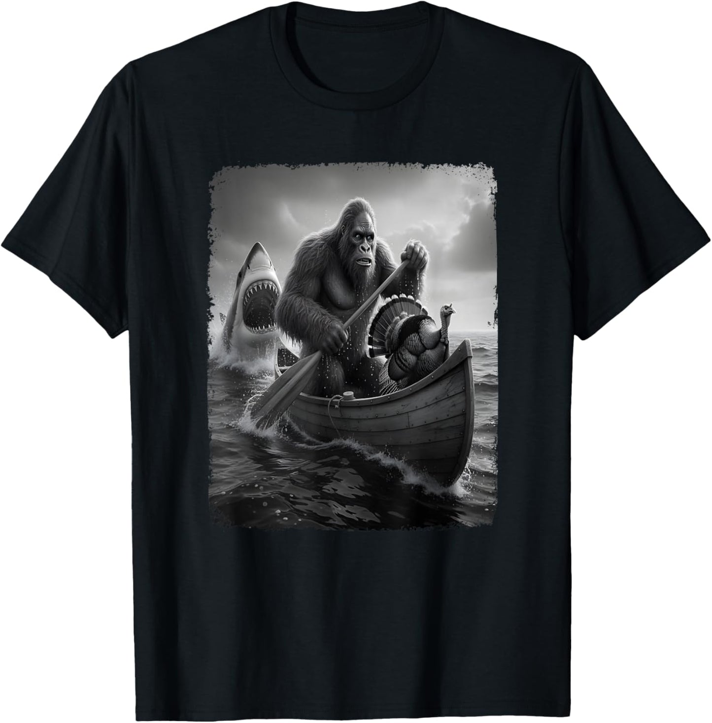 Bigfoot Shark Selfie Costume Sasquatch Parodie Thanksgiving