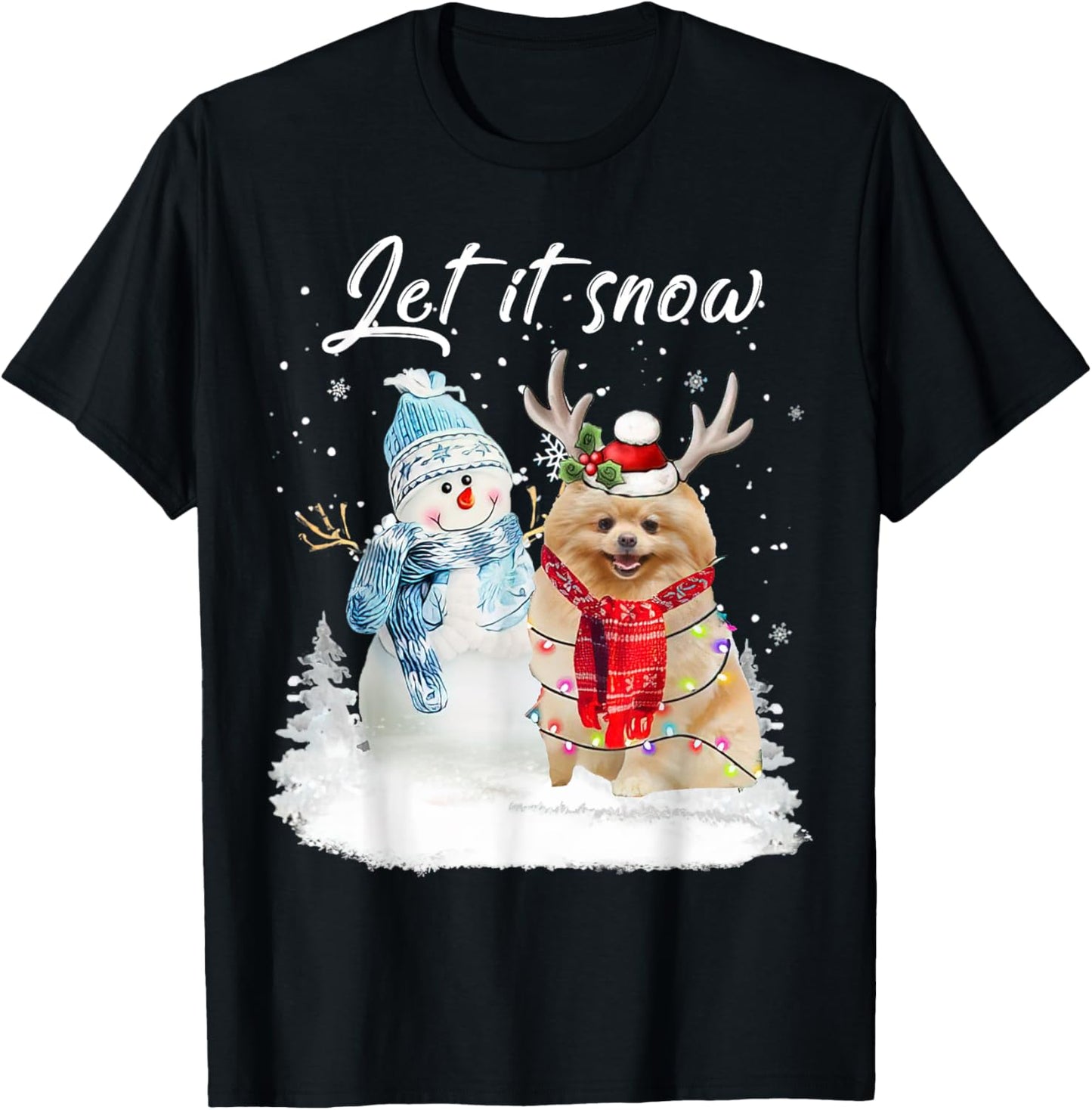 Pomeranian Santa Dog Christmas Snowman Xmas Pajama