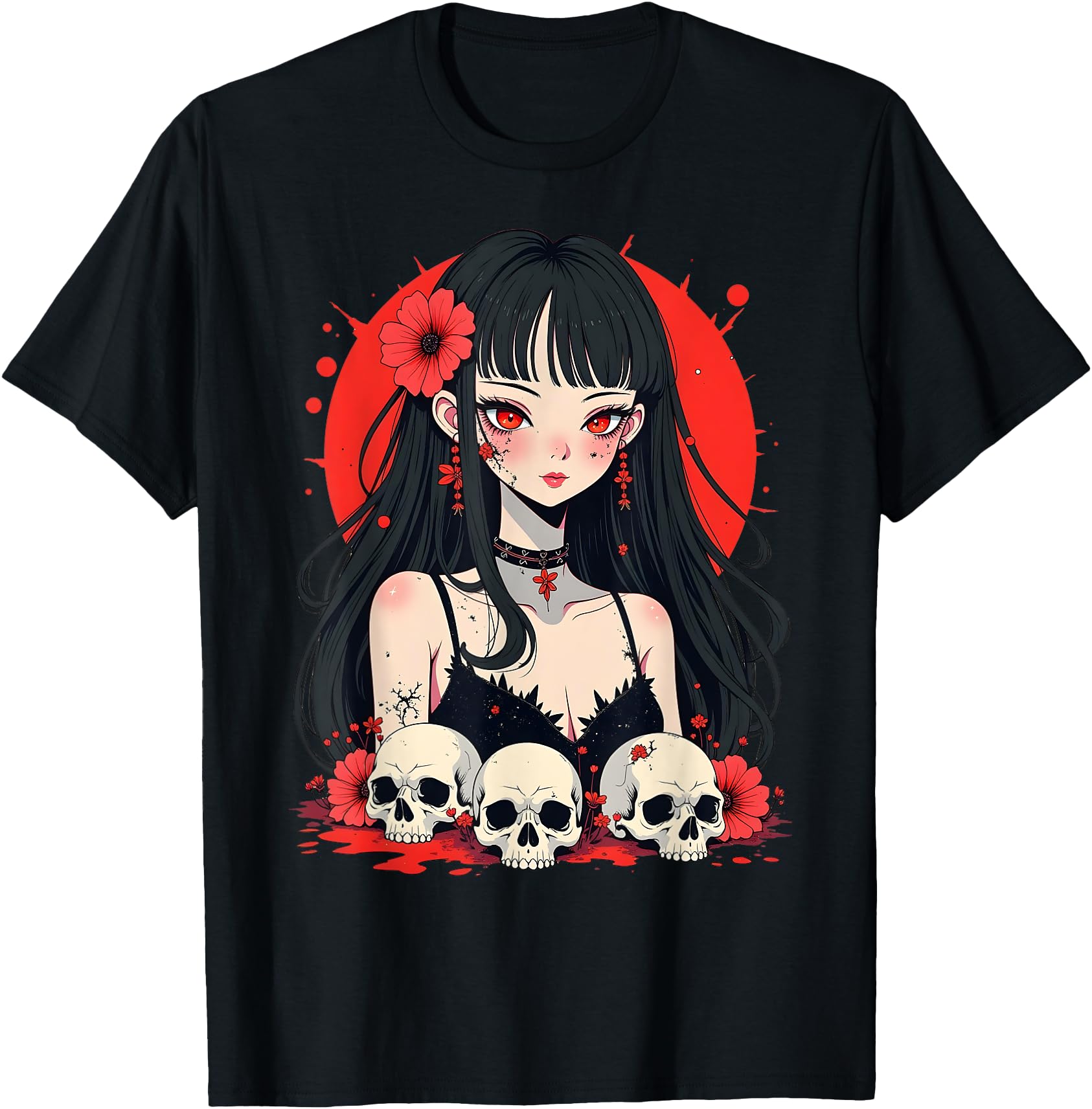 Horror Anime Girl, Aesthetic Japanese Creepy Kawaii Goth