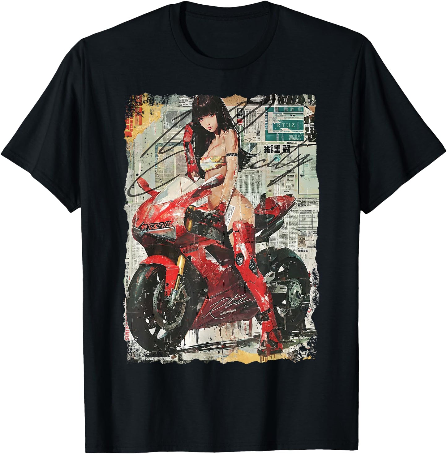Supersport bike Superbike Pin-up girl racing motorcycle