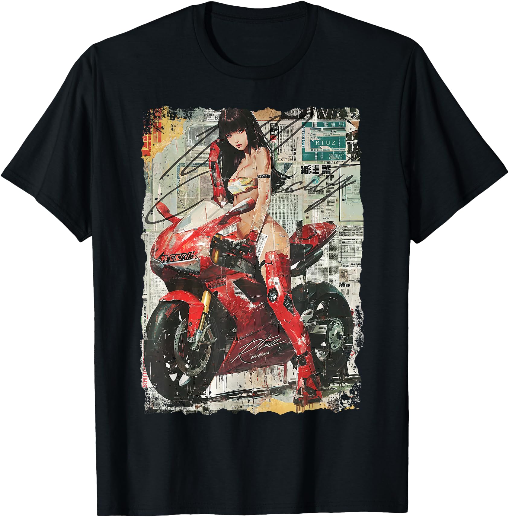 Supersport bike Superbike Pin-up girl racing motorcycle