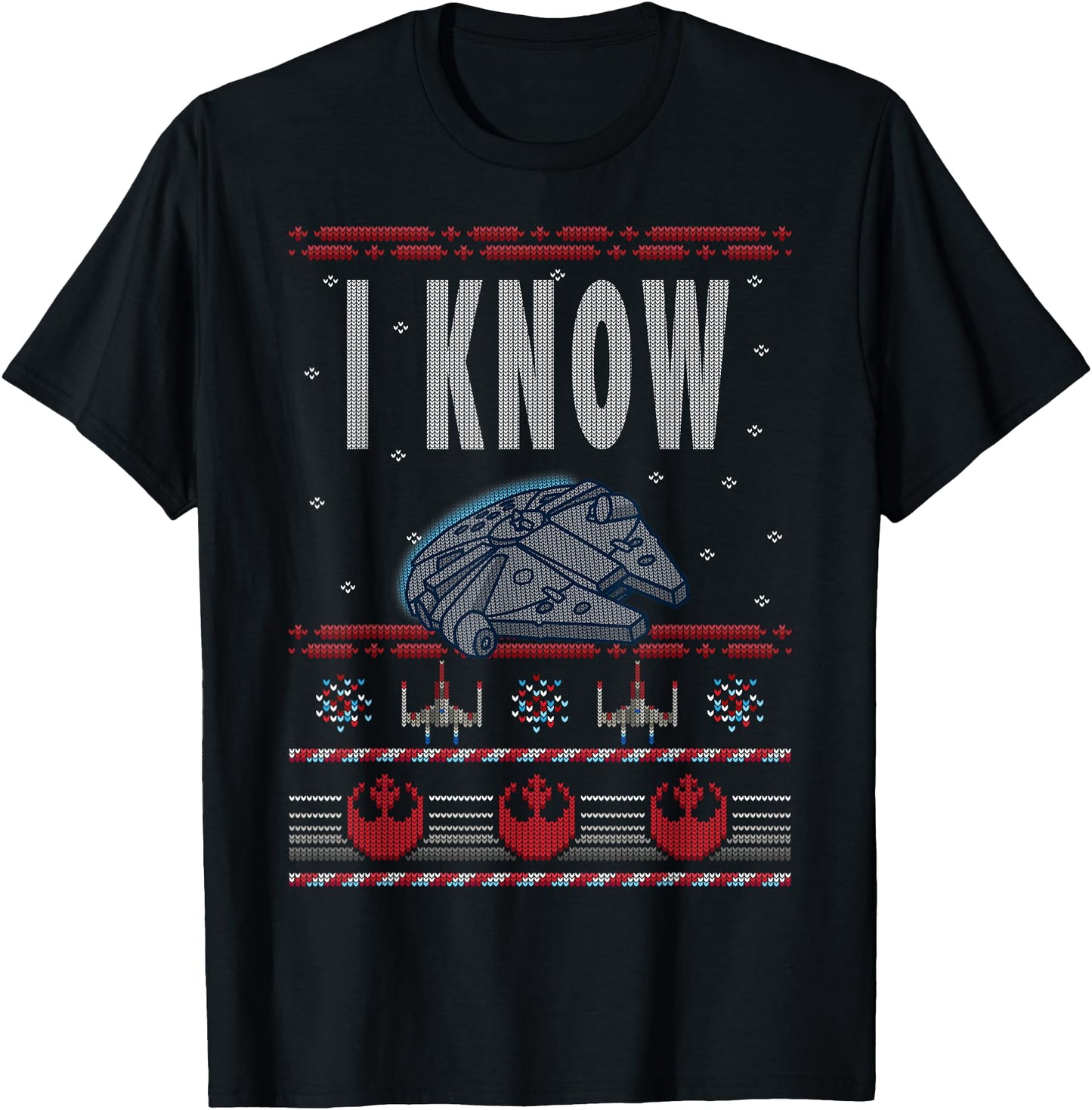 Star Wars Falcon I Know Ugly Christmas Sweater T-Shirt