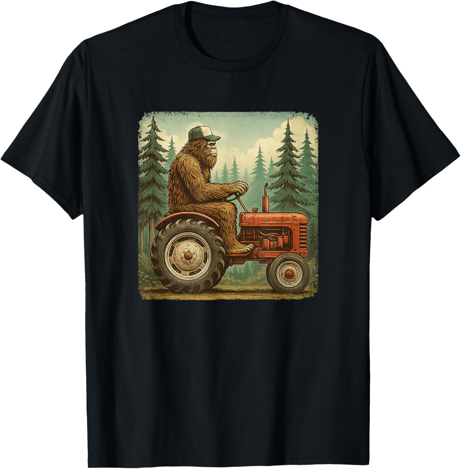 Funny Farmer Design Men Tractor Rancher Farm Dad Distressed