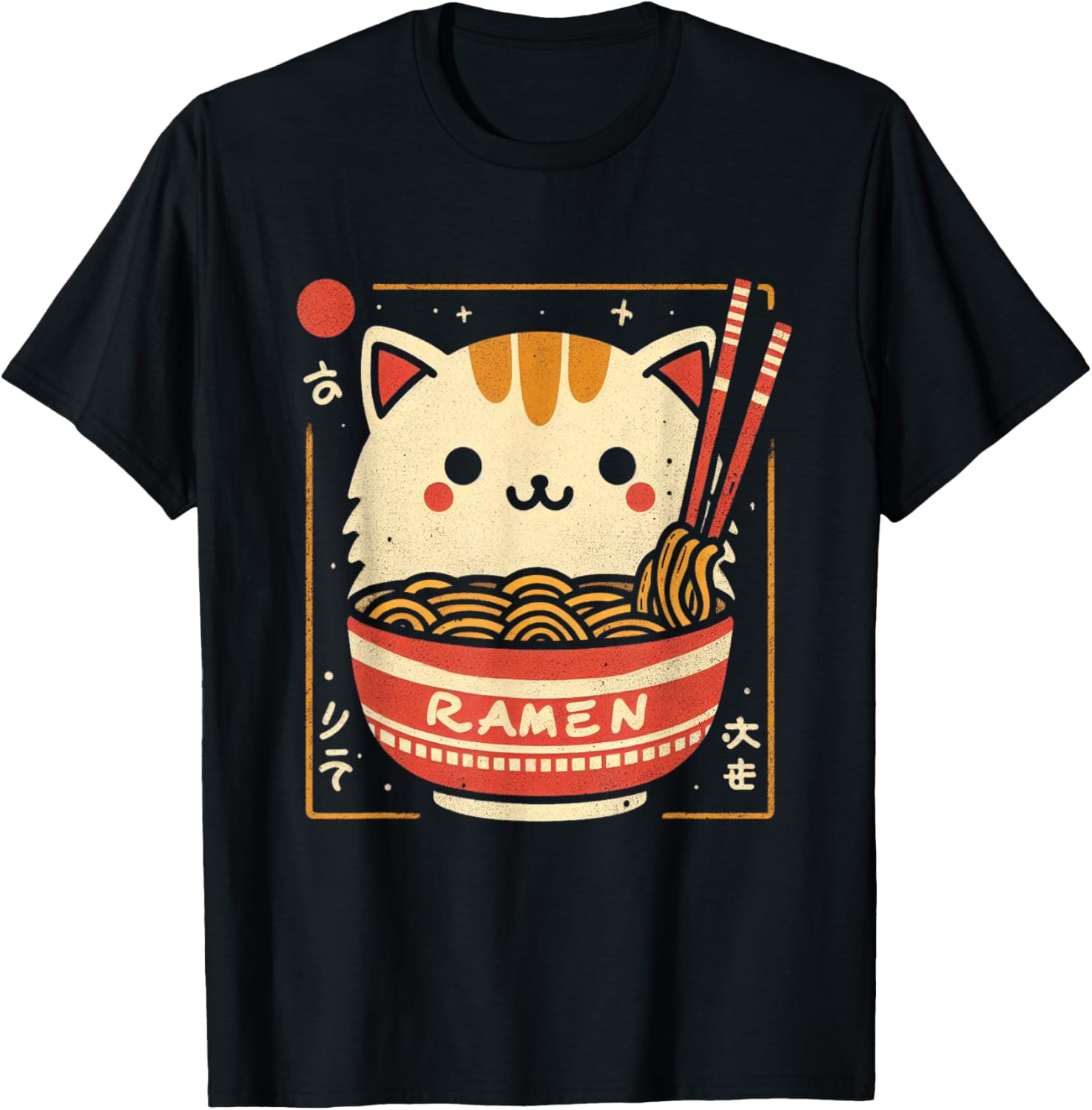 Ramen Cat Kawaii Neko Japanese Noodles Aesthetic Otaku Lover