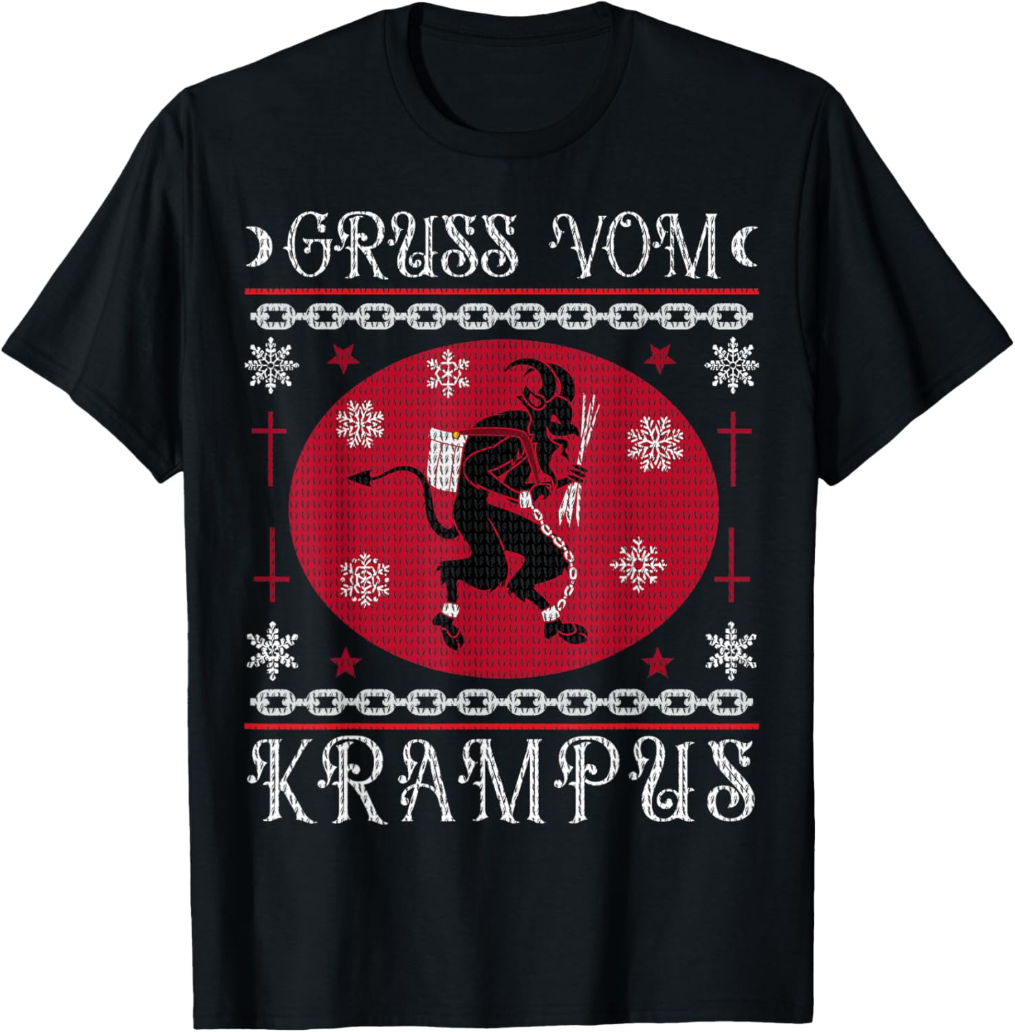 Gruss Vom Krampus Goth Christmas Ugly Sweater Krampus Xmas