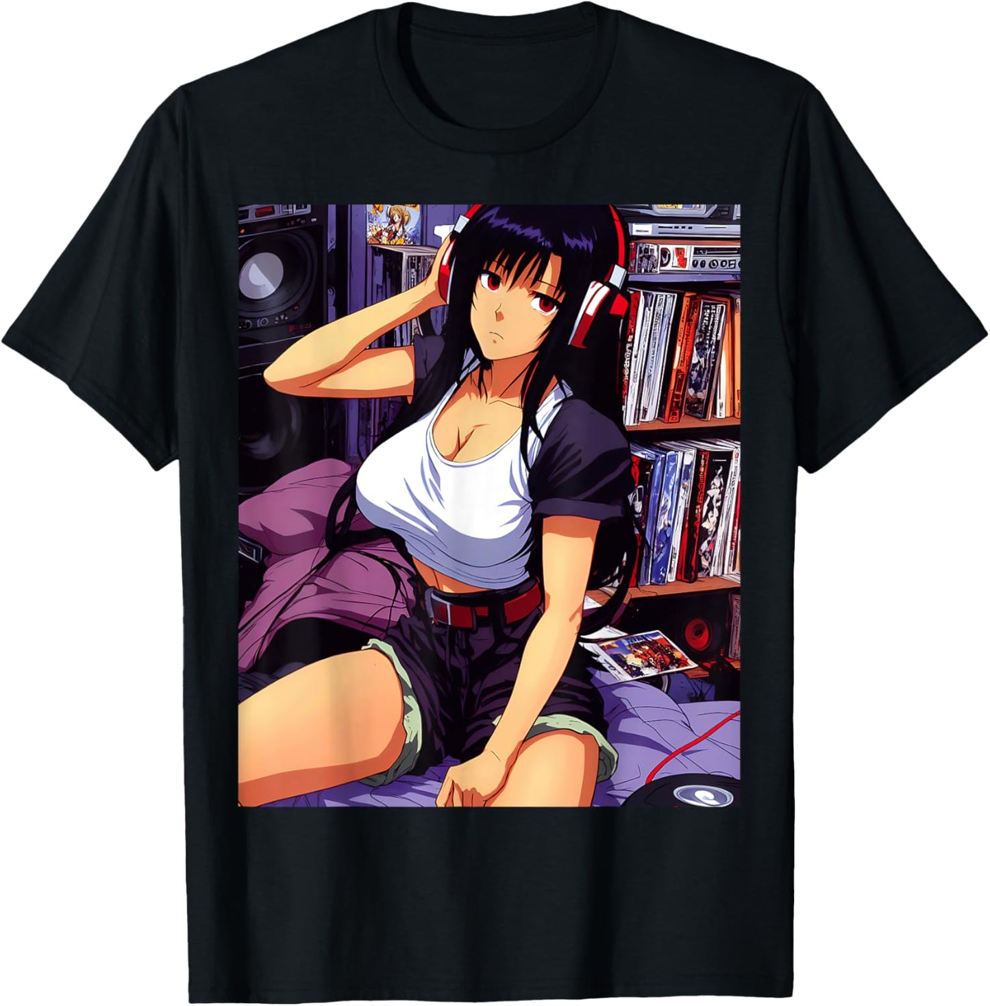 90s Retro Waifu Anime girl Chill Lofi Music