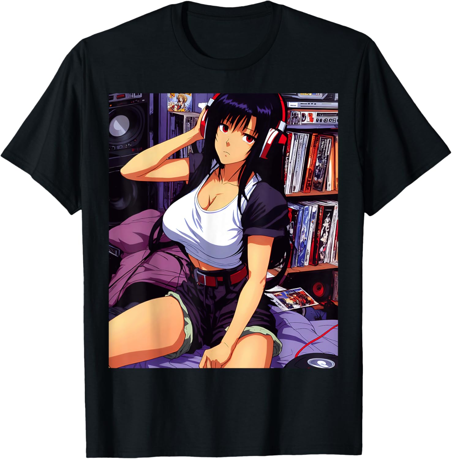 90s Retro Waifu Anime girl Chill Lofi Music