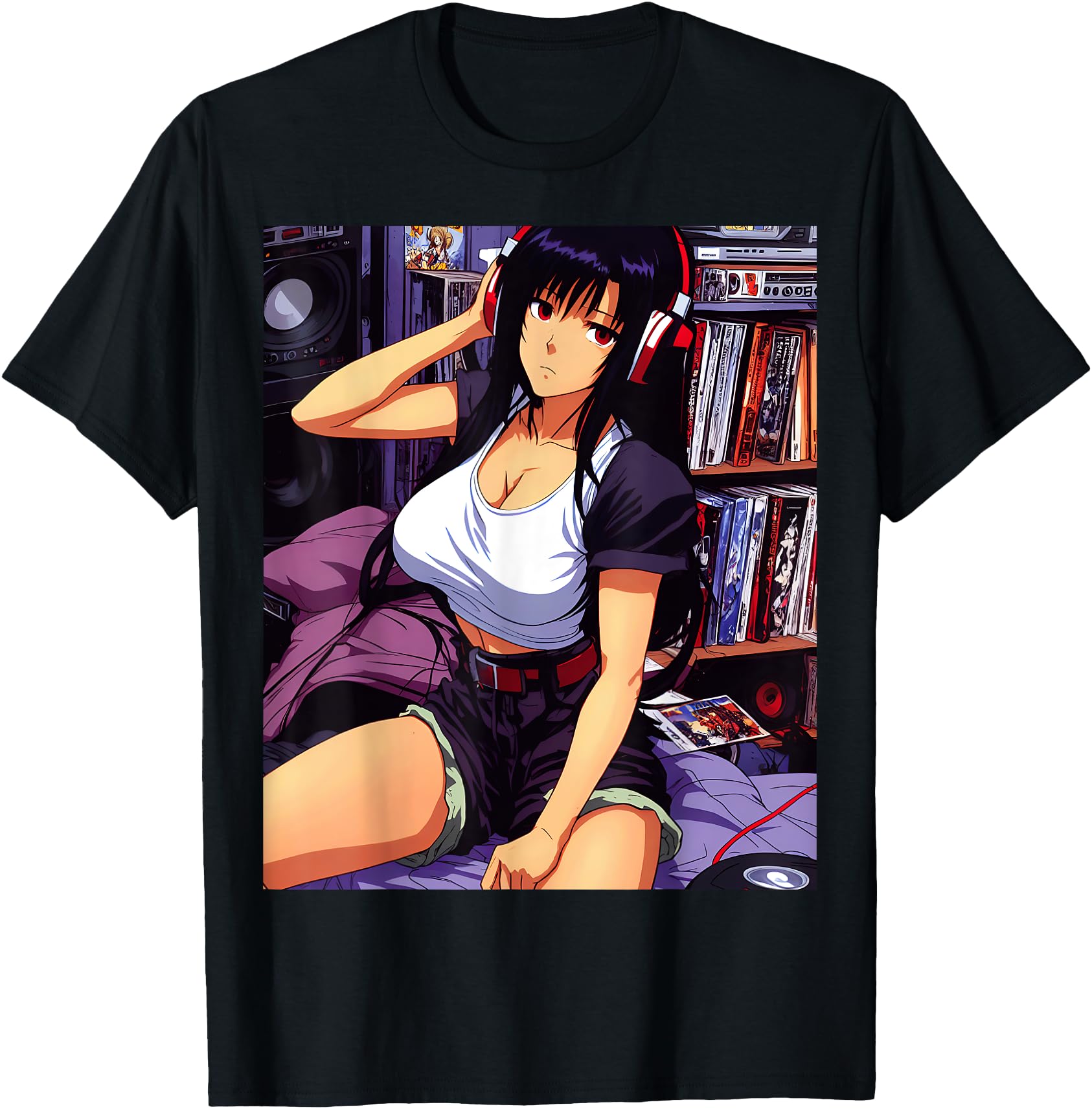 90s Retro Waifu Anime girl Chill Lofi Music