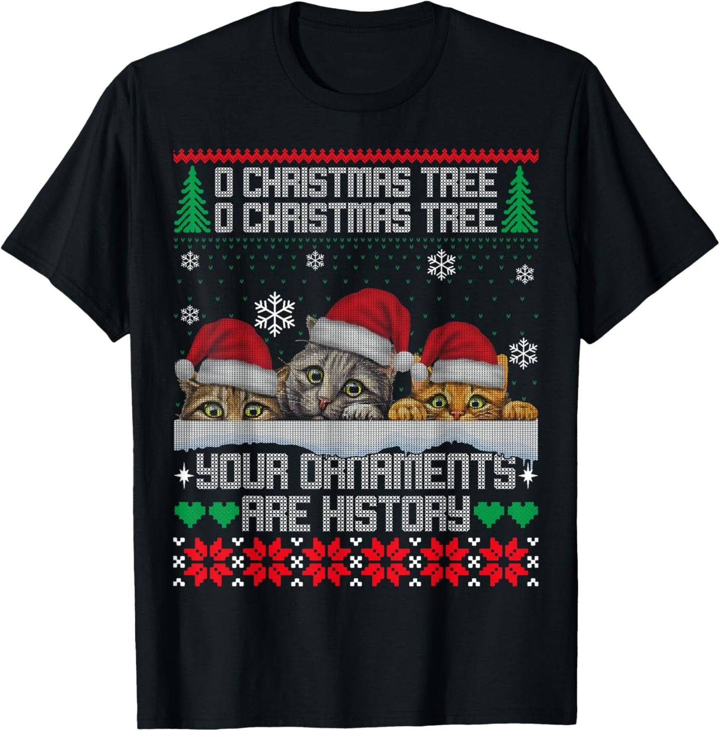 Christmas Cat Lover Holiday Xmas Gift Ugly Sweater Men Women Kids