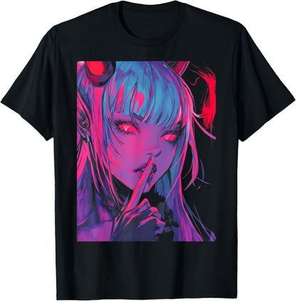 Goth Grunge Girl Waifu Demon Anime Horror Alt Aesthetic