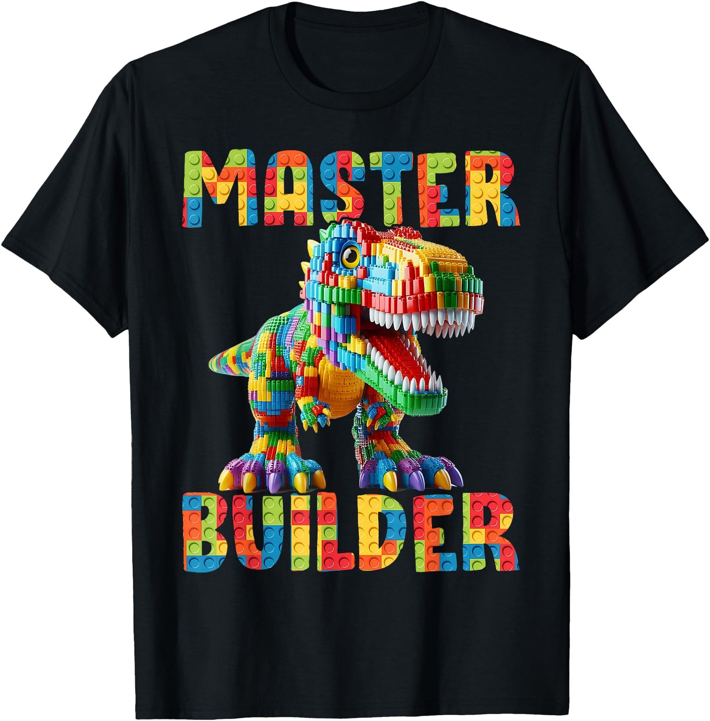 Master Builder Dino Bricks Blocks Play Toys T-Rex Dinosaur
