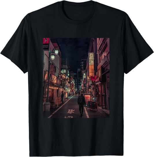 90's Lofi Tokyo Japanese Streetwear Aesthetic colorful night