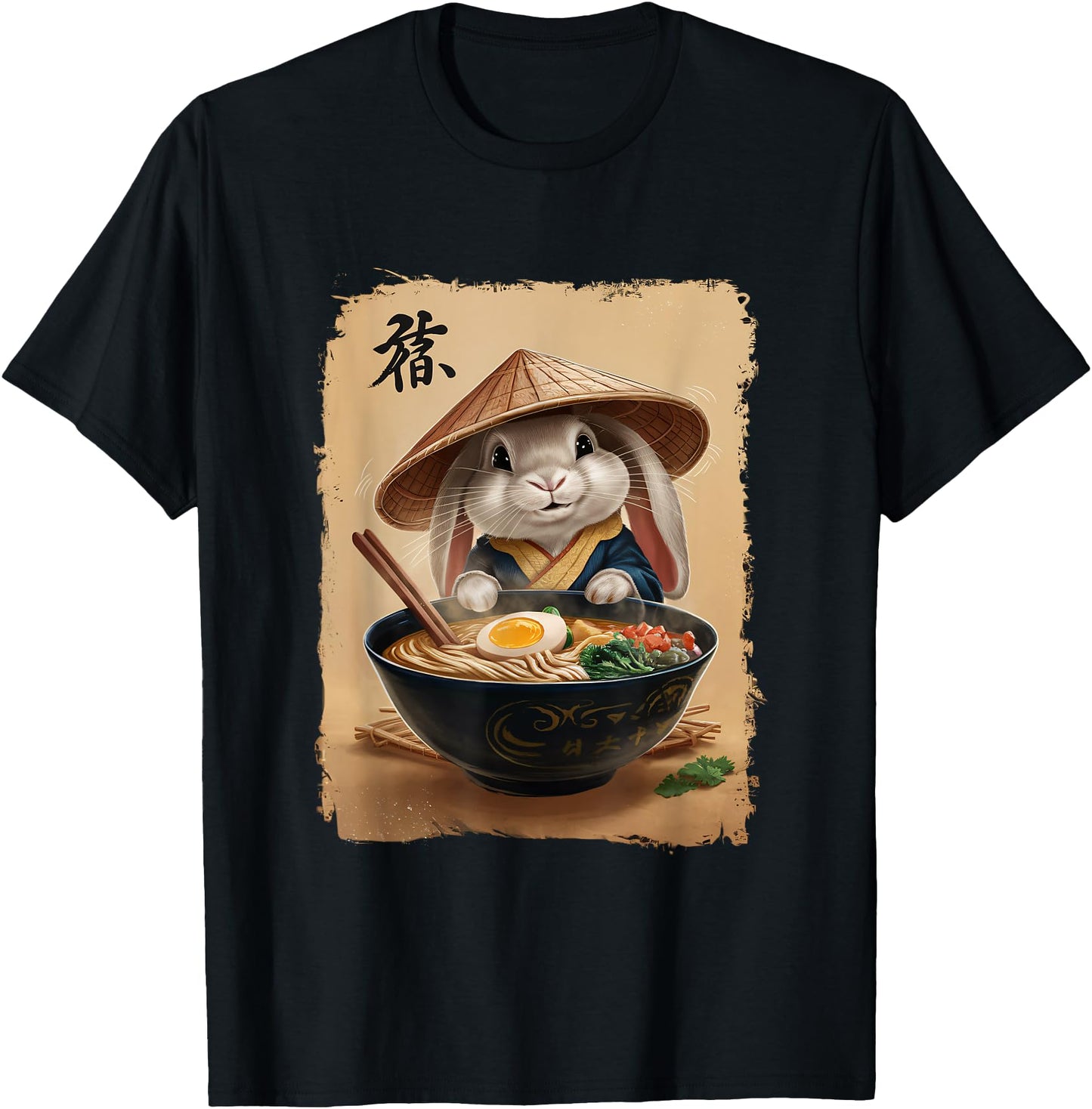Bunny Men Woman Kawaii Eating Ramen Japanese Rabbit