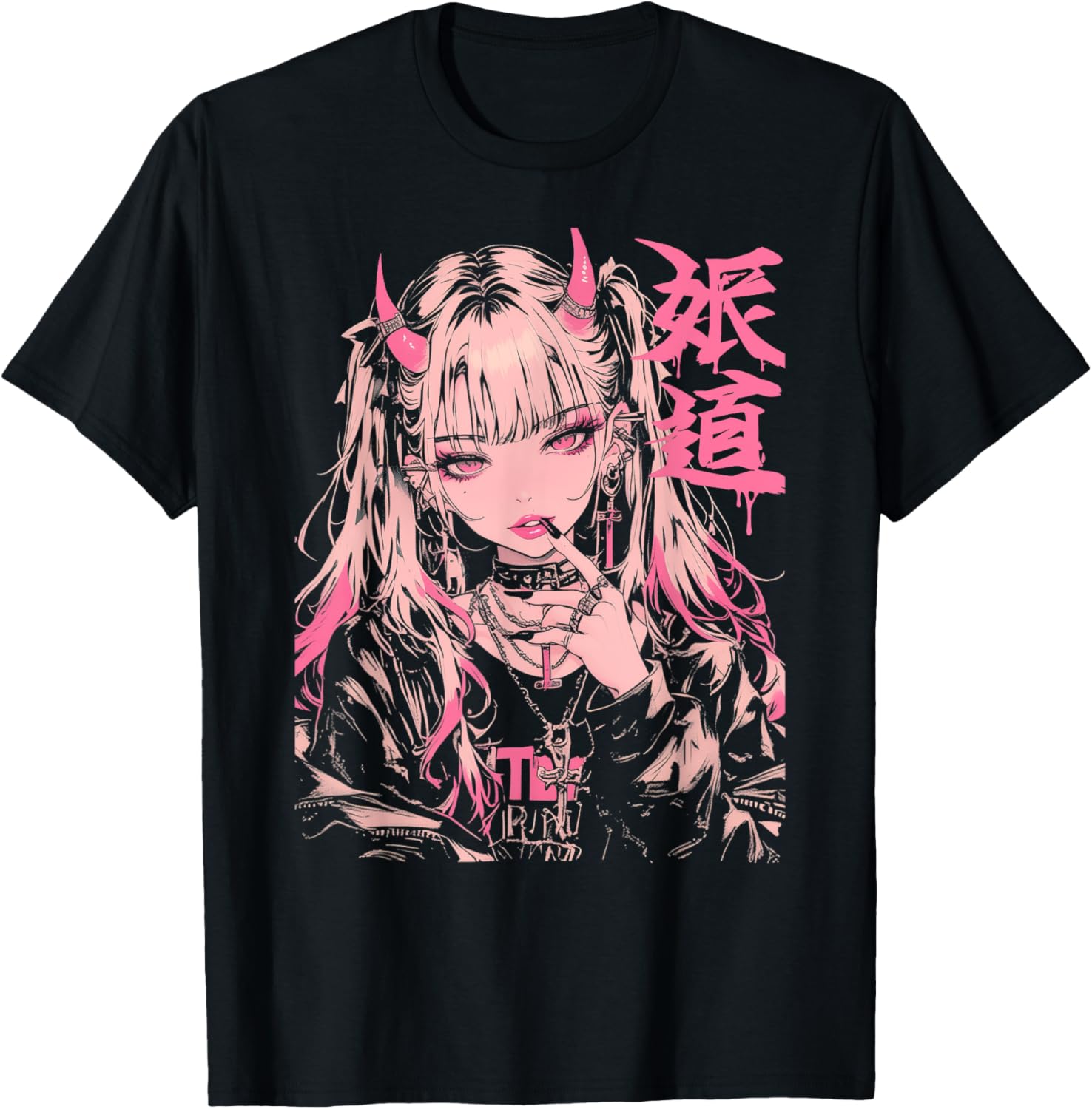 Goth Grunge Demon Anime Girl Waifu Horror Alt Aesthetic