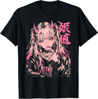 Goth Grunge Demon Anime Girl Waifu Horror Alt Aesthetic