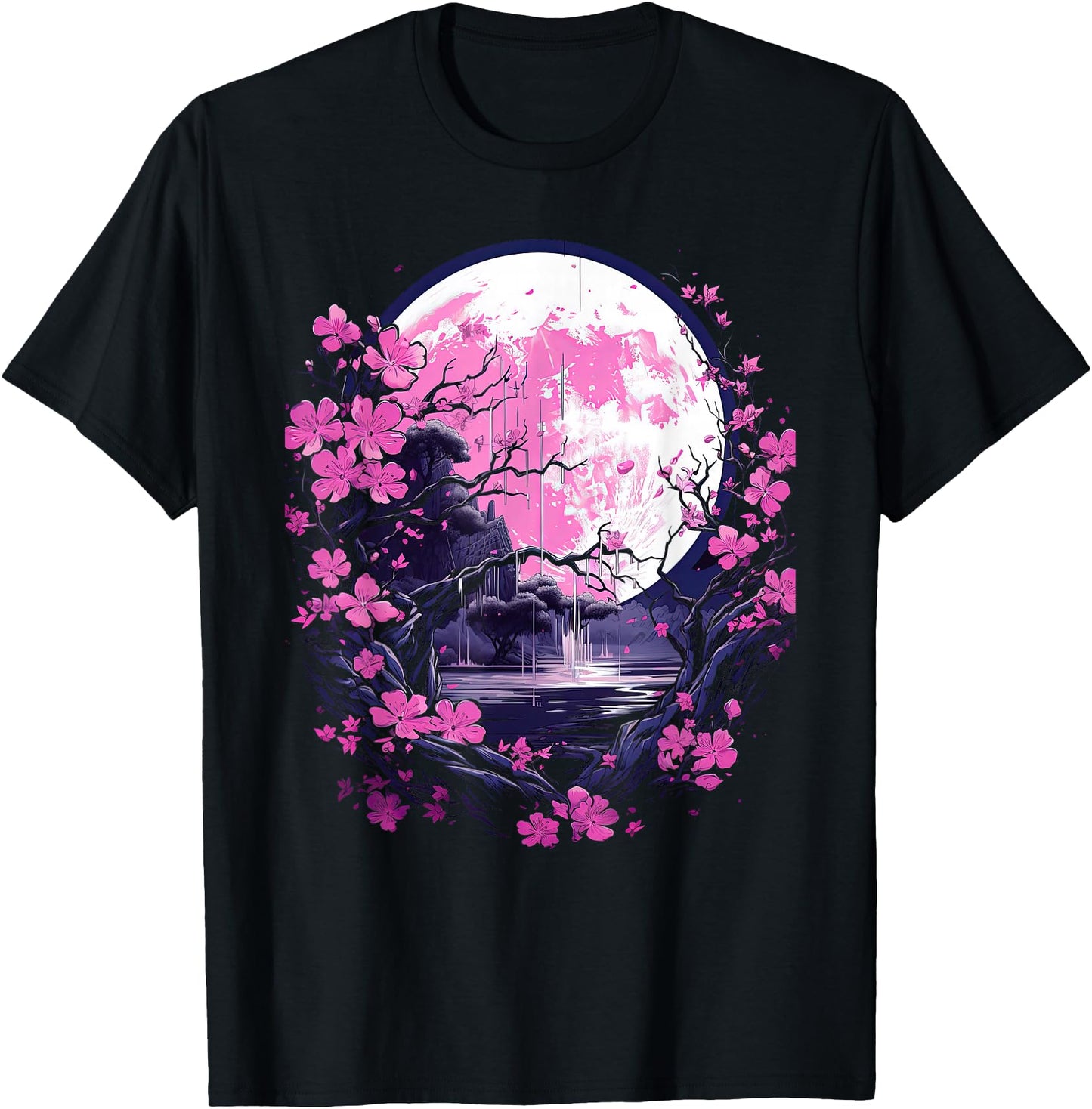 Japanese Cherry Blossom Cherry Blossom and Moon Japan