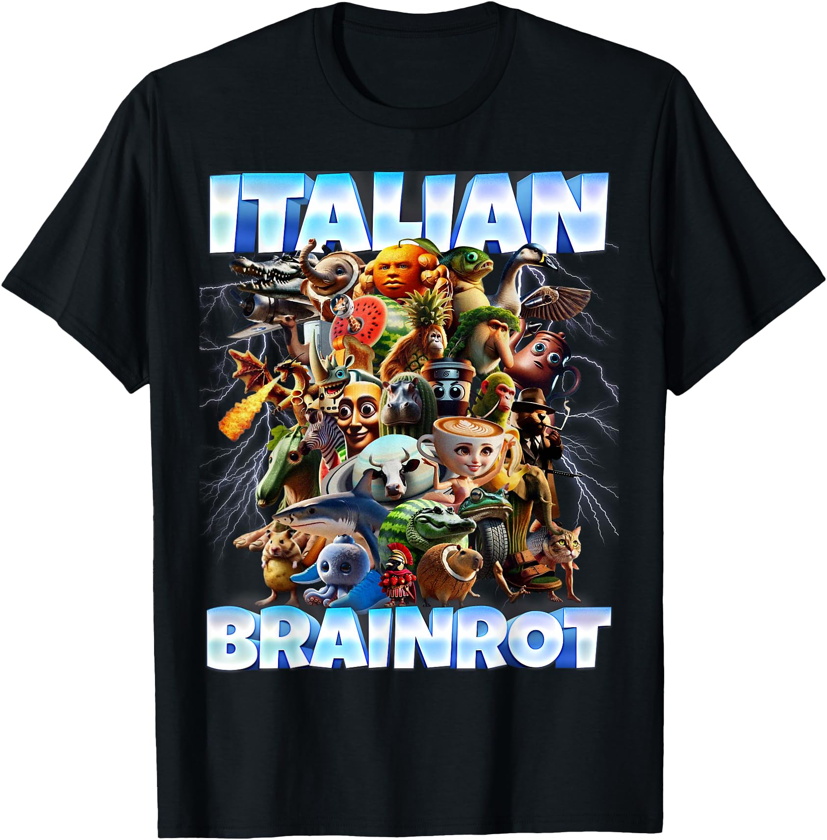 Italian Brainrot Characters Funny Meme Popular Trend Gen Z