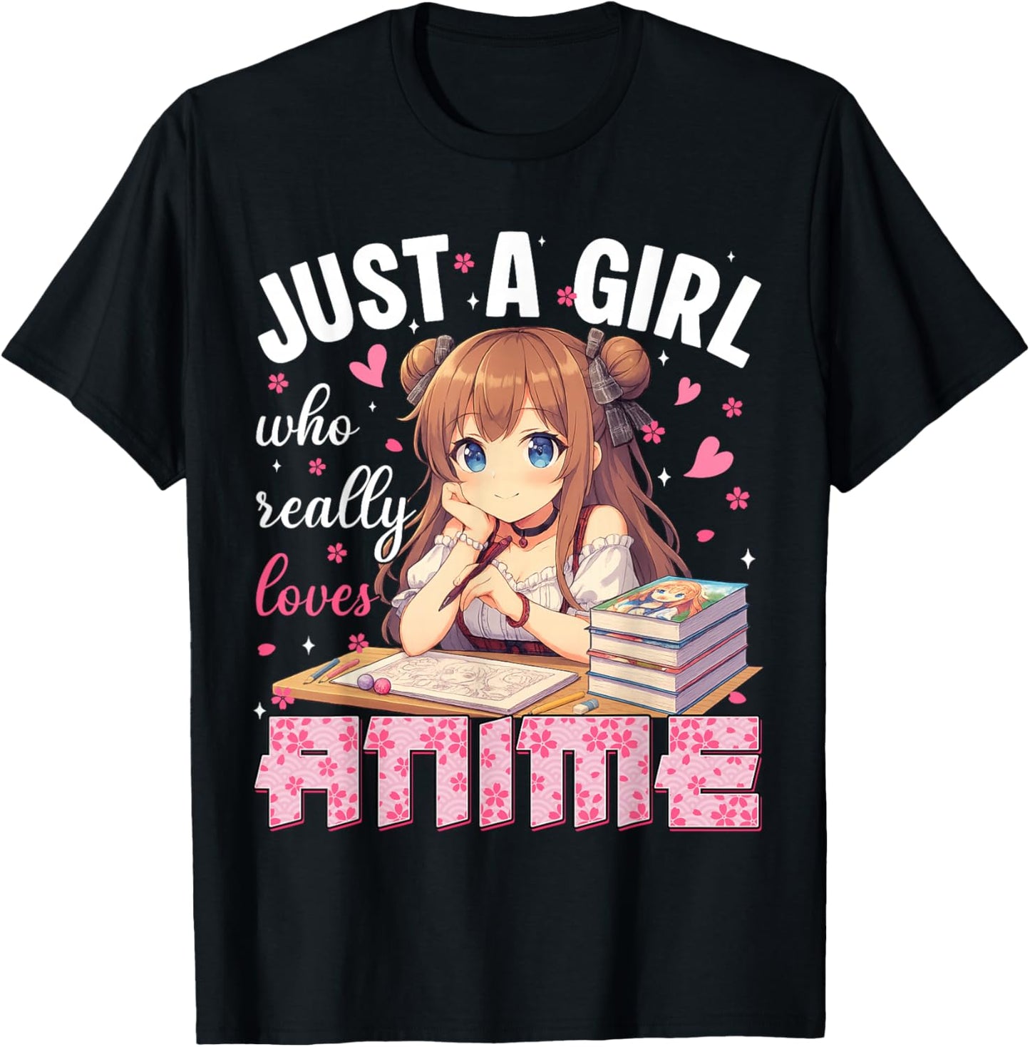 Just A Girl Who Really Loves Anime Heart Apparel Japanese