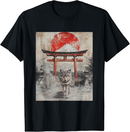 Wolf Wolves Japan Japanese Funny Anime Graphic