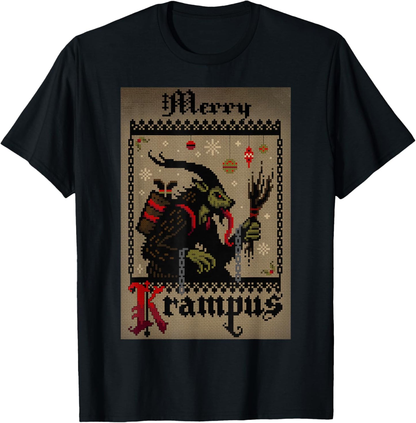 Merry Krampus Horror Christmas Ugly Sweater Evil Pajama Xmas