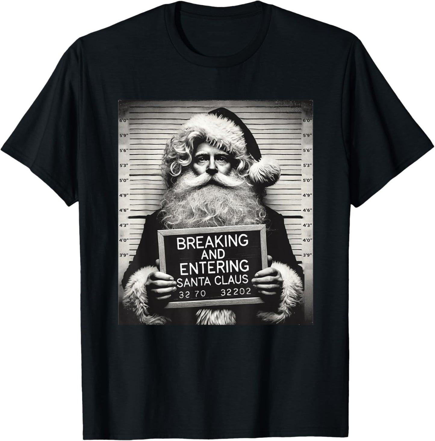 Santa Mugshot Funny Christmas Santa Xmas