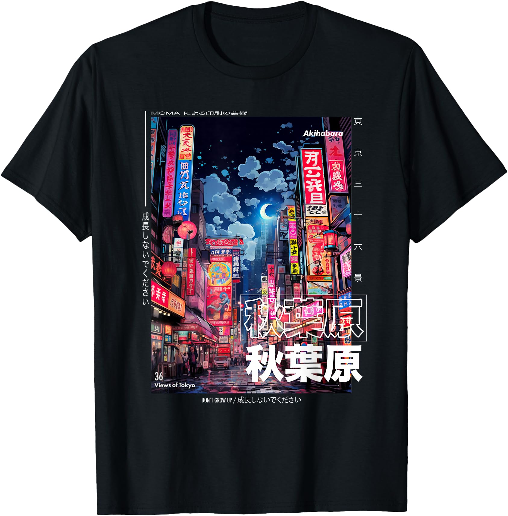 Japanese Streetwear Retro Aesthetic Akihabara Tokyo Graphic