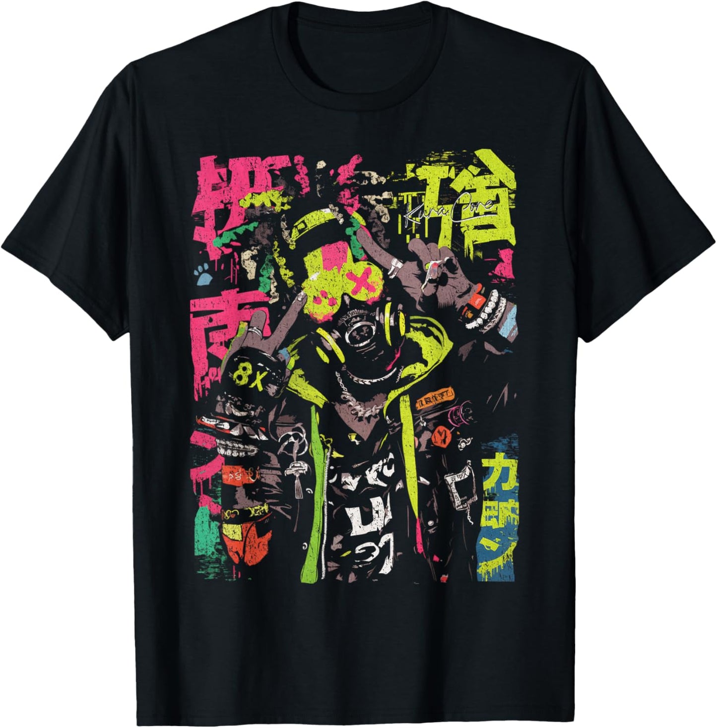 Japanese Streetwear Afro Cyberpunk Y2K Techwear Manga Anime