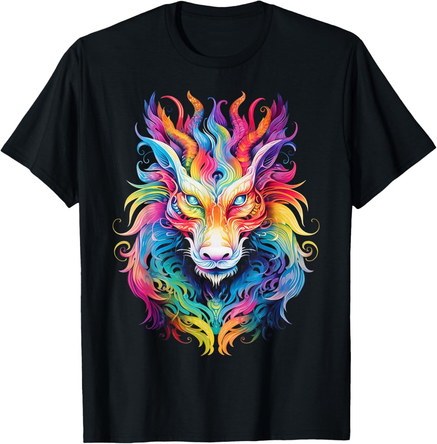 Dragon Paint Art Colorful Animal Graphic Anime