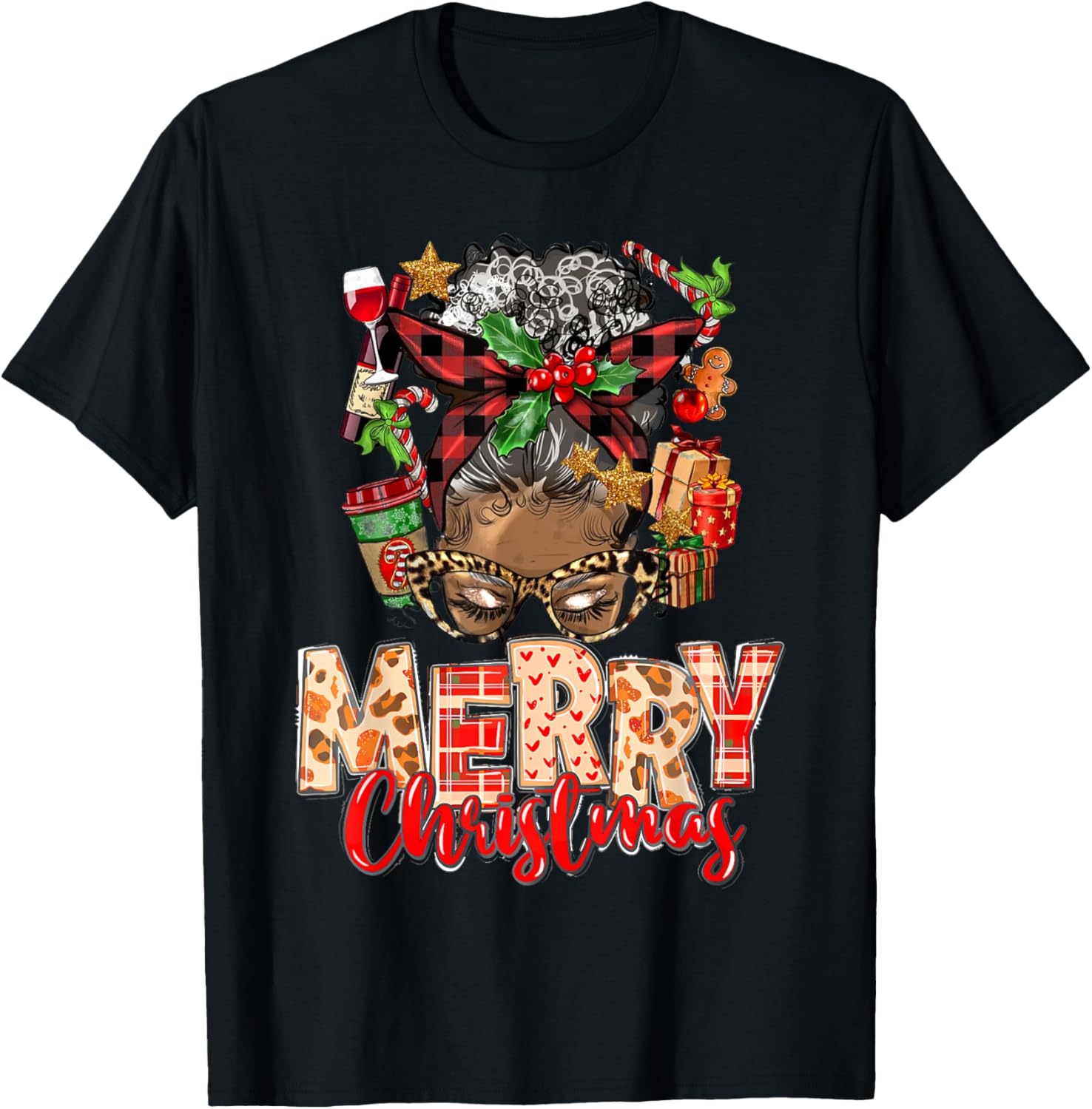 African American Christmas African Black Xmas Mom Women