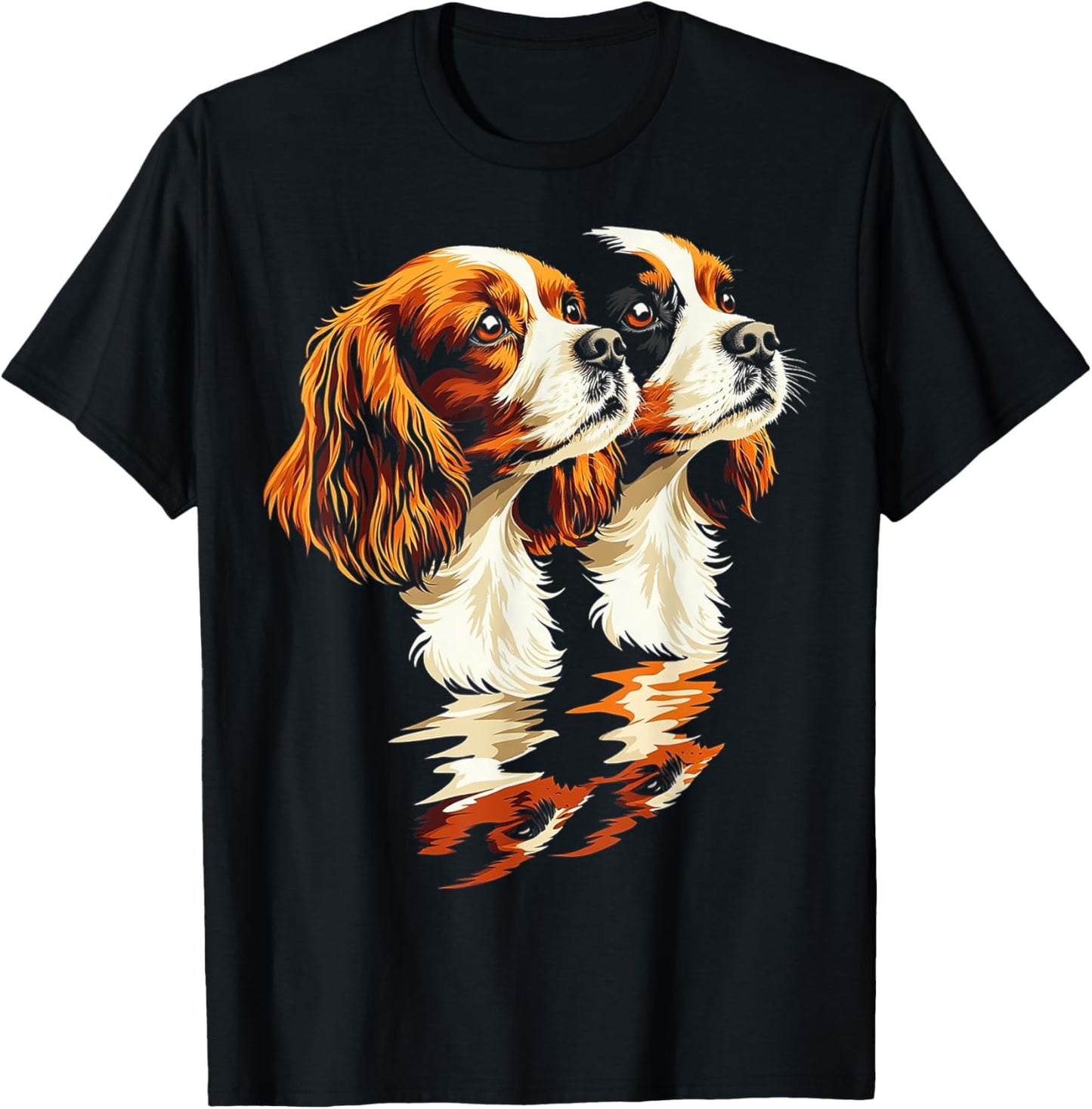 Cavalier King Charles Spaniel Dog Graphic Pet Artwork Men Women Kids T-Shirt