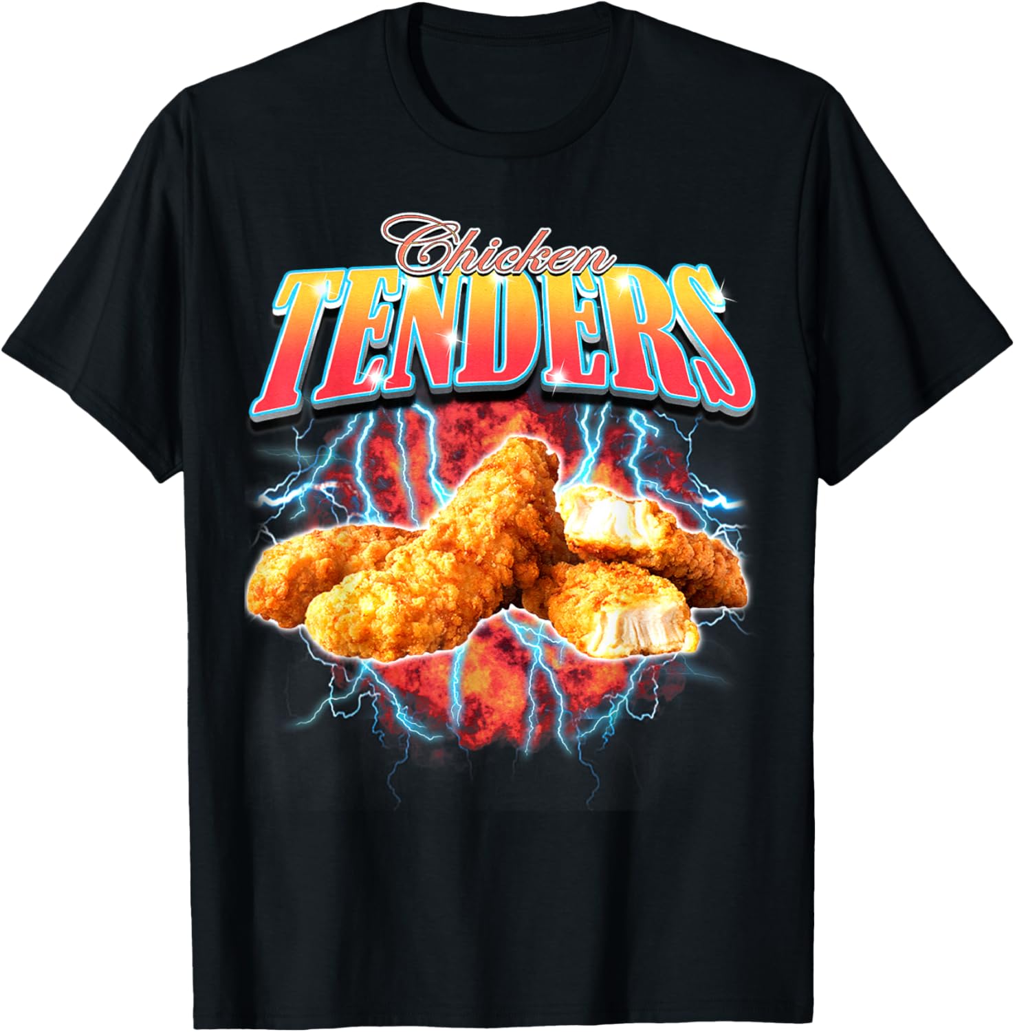 Bootleg Rap Funny Chicken Tenders Vintage 90s Heavy-Metal