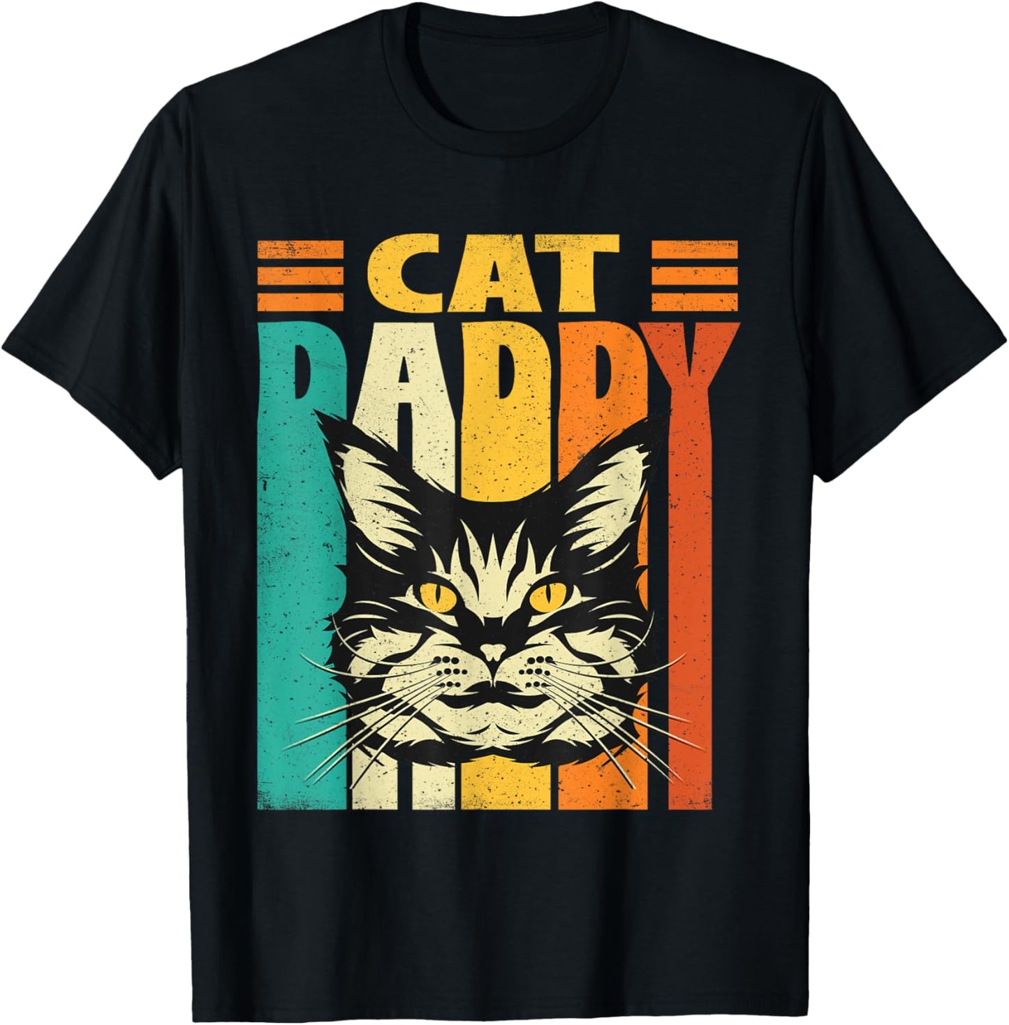 Cat Daddy - Retro Vintage Father's Day Pet Lover T-Shirt