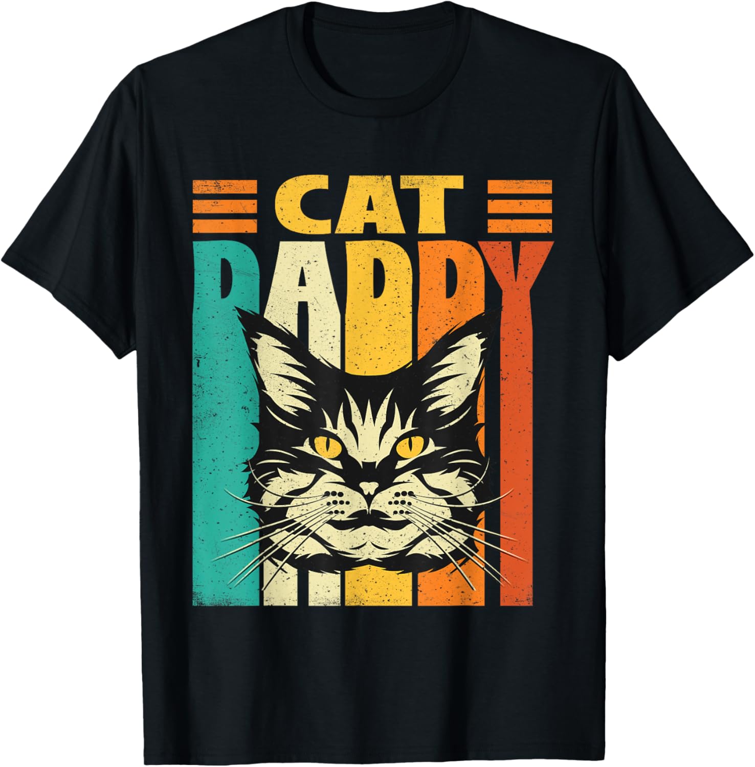 Cat Daddy - Retro Vintage Father's Day Pet Lover T-Shirt