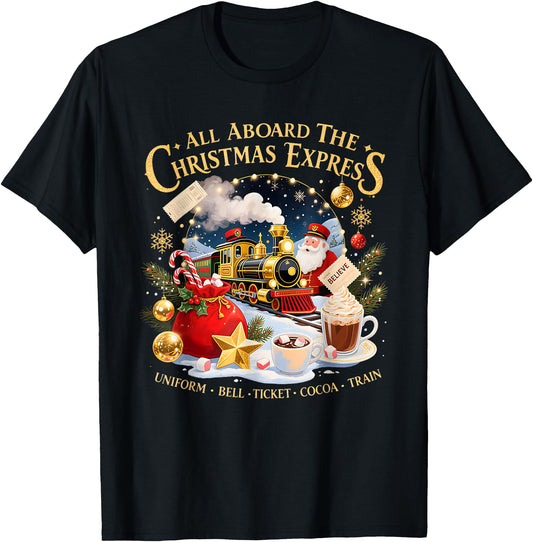 All Aboard The Christmas Express Train Santa Holiday
