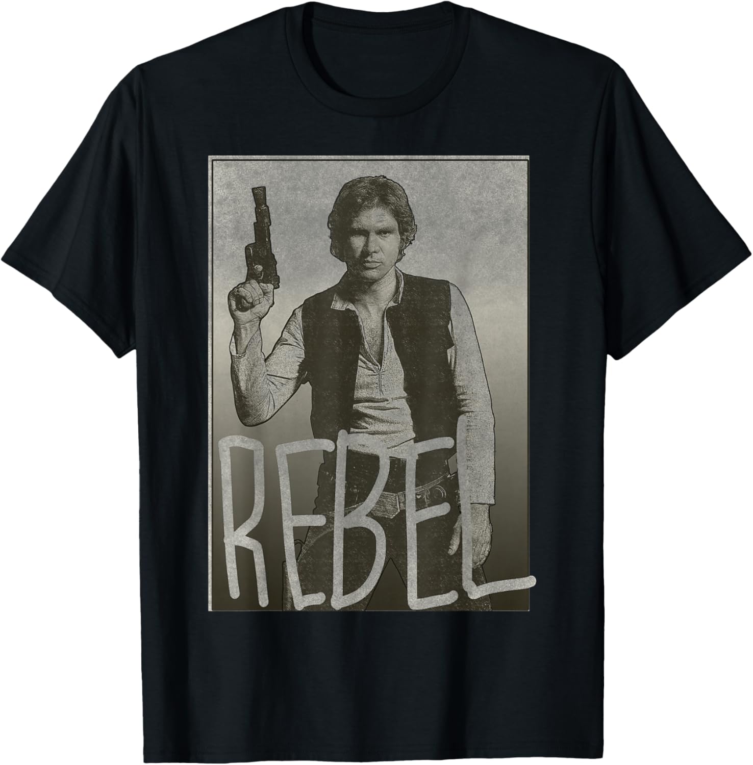 Star Wars Han Solo REBEL Portrait Graphic T-Shirt
