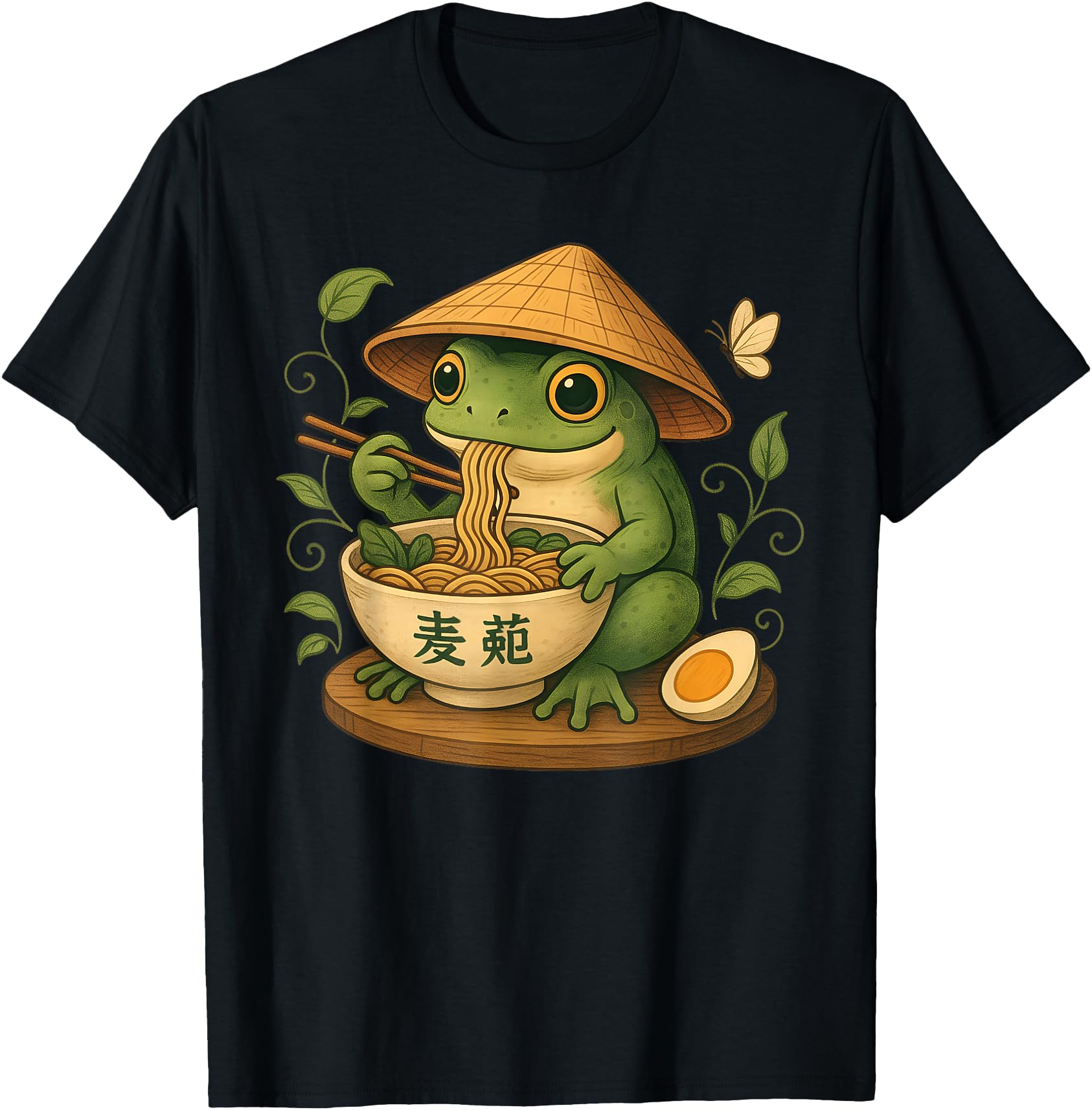 Frog Eating Ramen Kawaii Japanese Noodles Anime Lovers