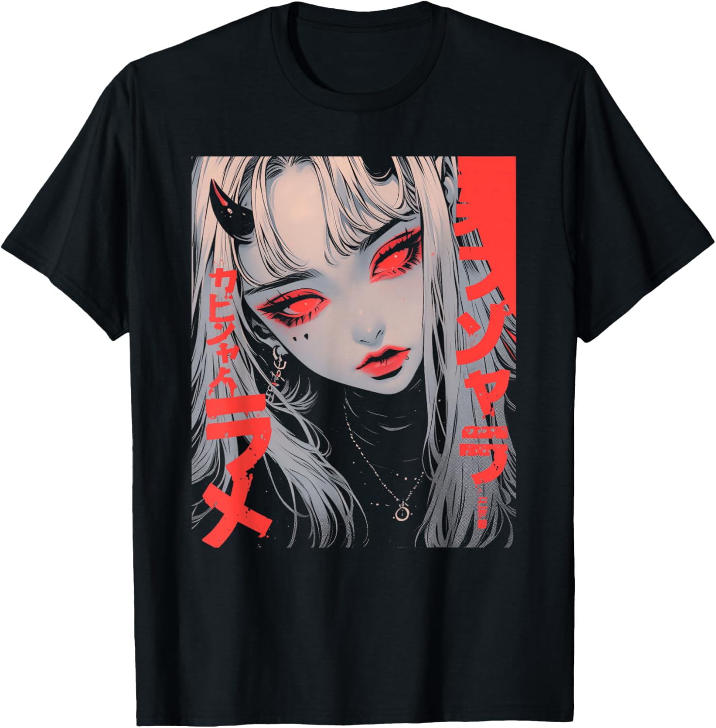 Goth Grunge Demon Anime Girl Waifu Horror Alt Aesthetic