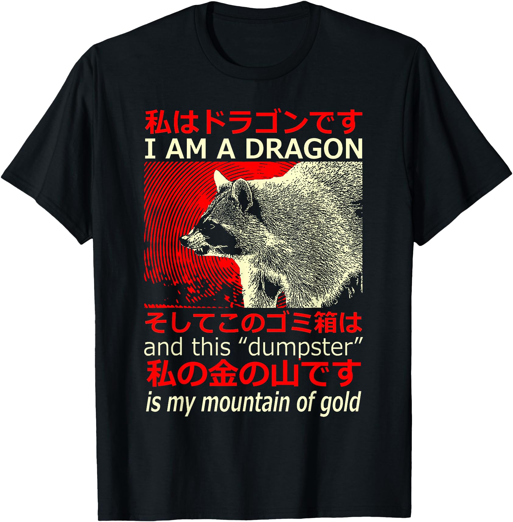I Am A Dragon Raccoon Japanese