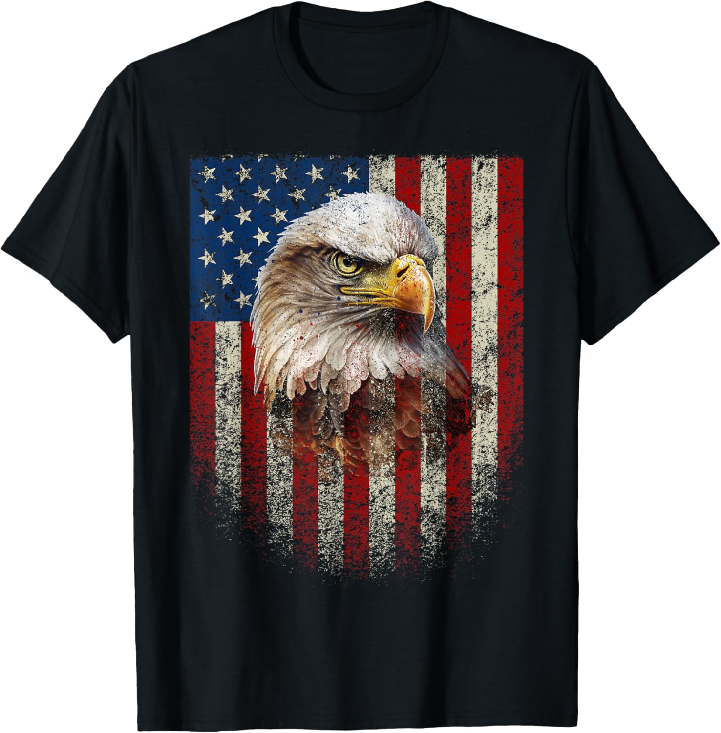 American Flag Bald Eagle Patriotic Red White Blue