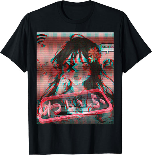 Aesthetic Vaporwave Japanese Futurism Tee Anime Retro Hentai