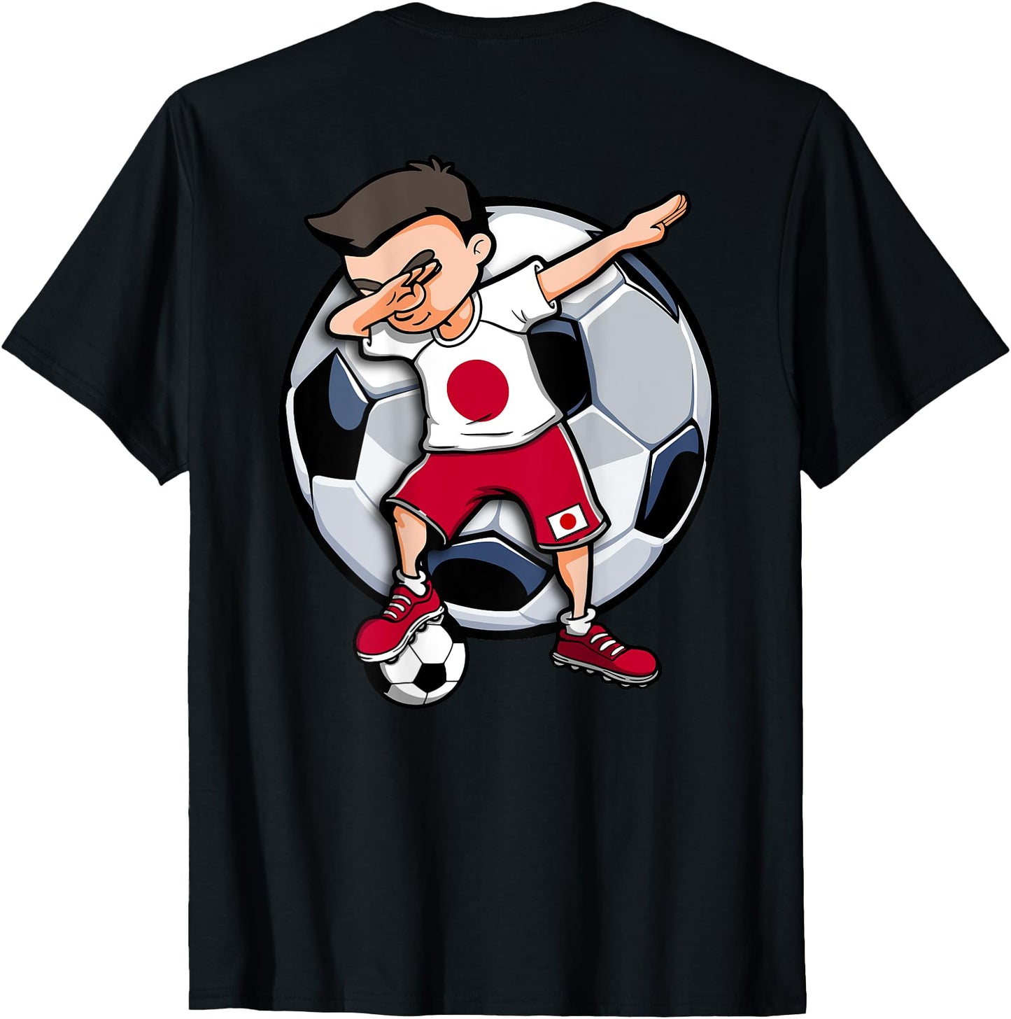 Dabbing Soccer Boy Japan Football Fans Jersey Japanese Flag