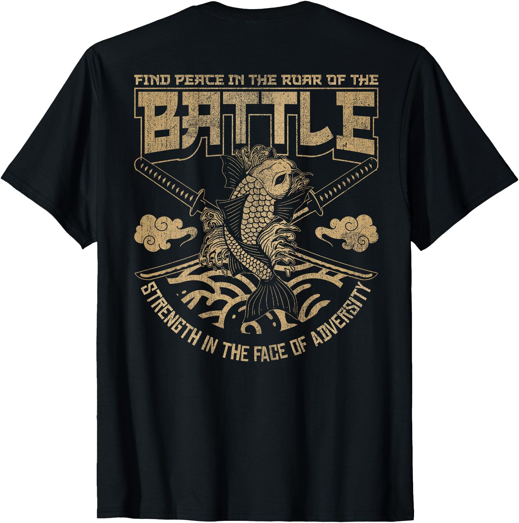 Japanese Koi fish and Samurai sword, Japanese (ART BACK)
