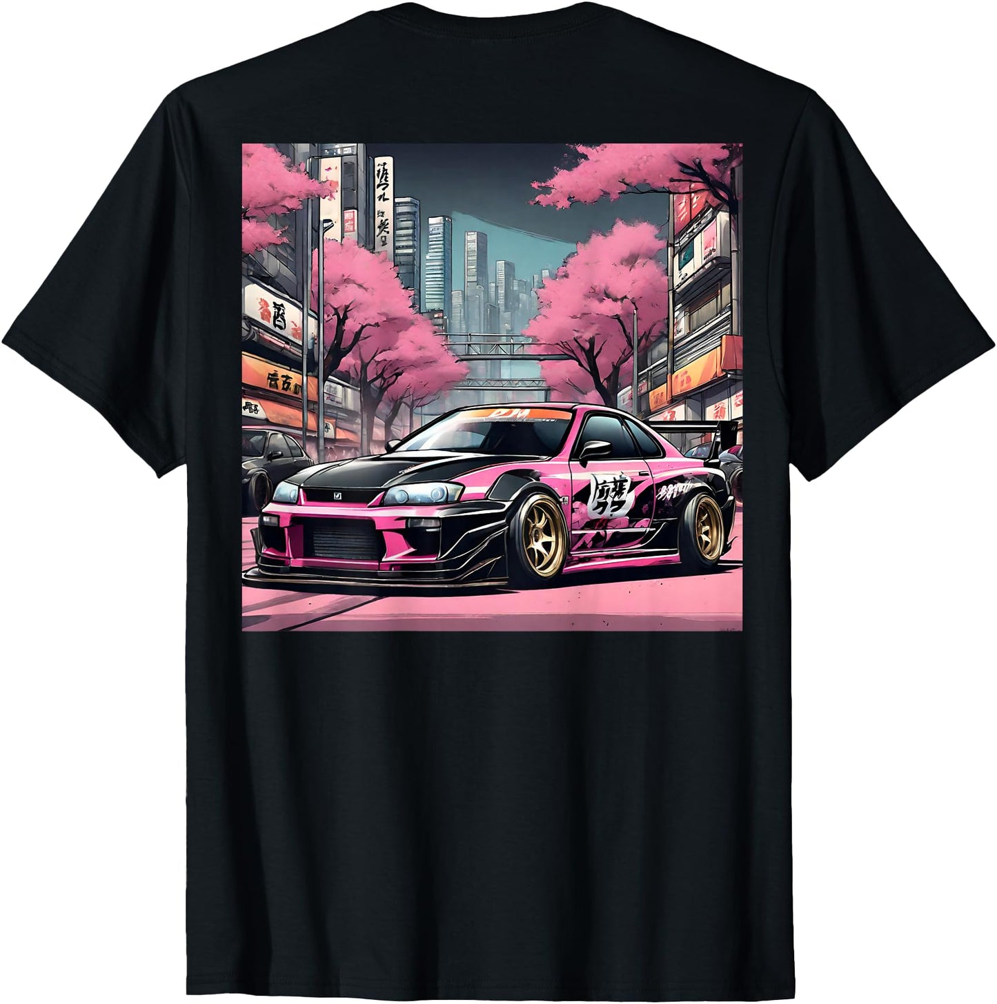 JDM Tokyo Skyline Retro Race Car Drift Tuning On The Back