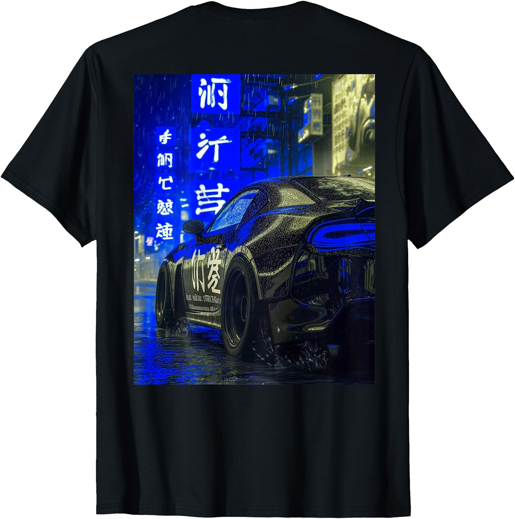 JDM Japan Drifting Tuning Car Tokyo At Night On The Back