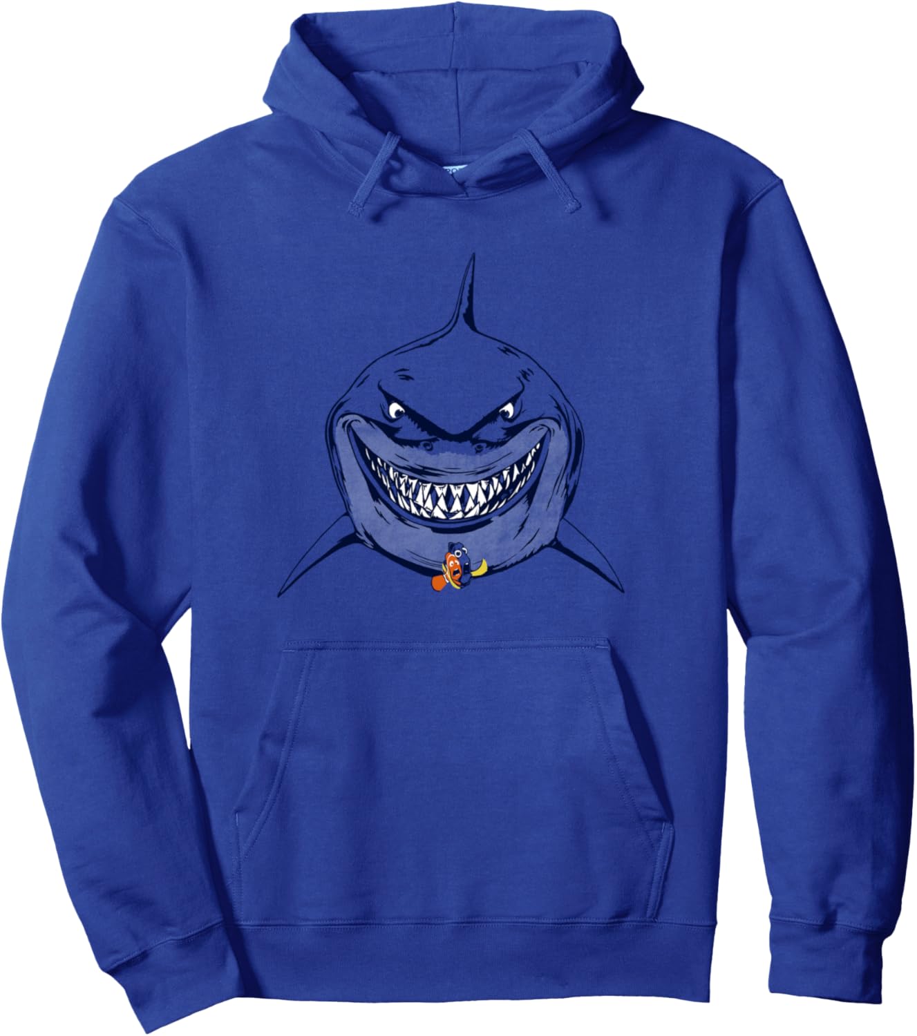 Disney Pixar Finding Nemo Hello Bruce Big Chest Portrait Pullover Hoodie
