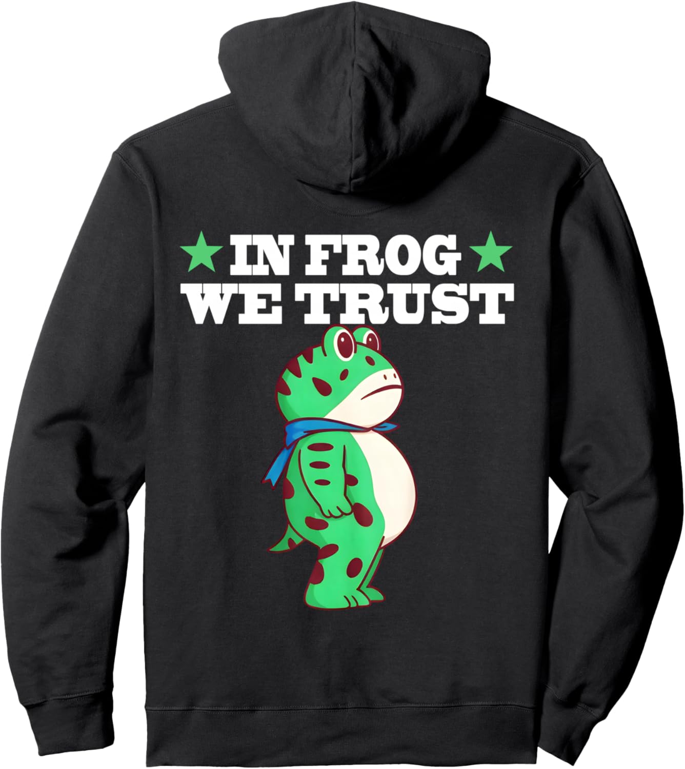 Portland Frog Protest in Frog We Trust Pullover Hoodie