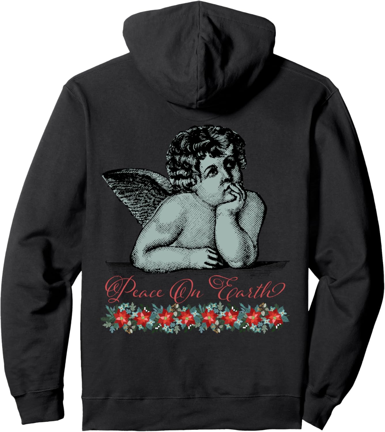 Angel Raphael Cupid Cherubs Peace Christmas Sistine Madonna Pullover Hoodie