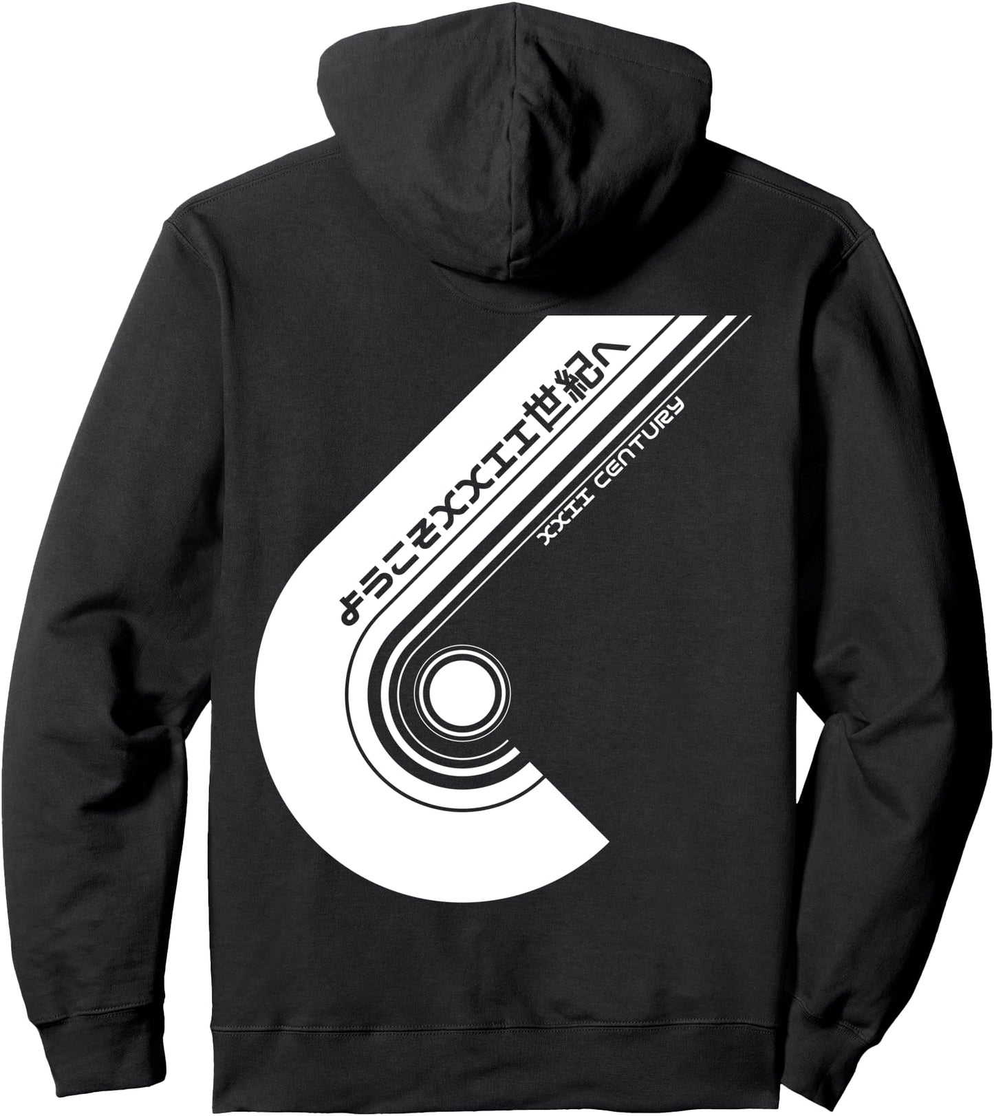 Cyberpunk Japanese Hoodie Welcome to XXII Century Minimal